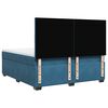 vidaXL Boxspring met matras fluweel blauw 180x200 cm