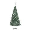 vidaXL Kunstkerstboom met verlichting en kerstballen 500 cm groen