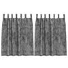 vidaXL Velvet Gordijnen 2 st Grijs 140 x 140 cm Fluweel