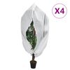 vidaXL Plantenhoezen met ritssluiting 4 st 70 g/m&sup2; 3,14x2,5 m