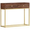 vidaXL Wandtafel 90x30x75 cm massief mangohout