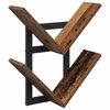 vidaXL Wand Vlonderschap Oud hout 43 x 15 x 47 cm Bewerkt hout
