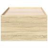 vidaXL Slaapbank met lades zonder matras 90x200 cm sonoma eikenkleurig