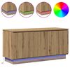 vidaXL TV-kast Artisan Eiken 100 x 38 x 49 cm Bewerkt hout