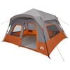 vidaXL Directe Tent Grijs en Oranje 340 x 280 x 190 cm