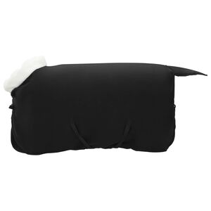 vidaXL Paardendeken Zwart 75 cm Polar fleece