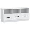 vidaXL TV-kast met lade Wit 102 x 34,5 x 47 cm Bewerkt hout