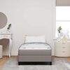vidaXL Boxspringbed met matras Taupe 90 x 200 cm Stof