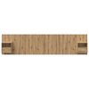 vidaXL Hoofdbord Met Kast met lade 3 pcs Artisan Eiken Bewerkt hout