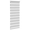 vidaXL Zebra rolgordijn 55x100 cm stofbreedte 50,9 cm lichtgrijs