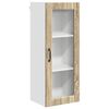 vidaXL Wandglas cabinet PORTO Sonoma Eiken 40 x 31 x 100 cm