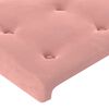 vidaXL Boxspring met matras en LED fluweel roze 200x200 cm