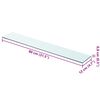 vidaXL Wandschap transparant 80x12 cm glas