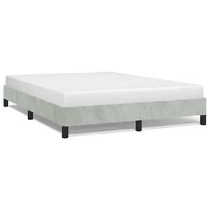 vidaXL Bedframe zonder matras lichtgrijs 137x190 cm volledig fluweel