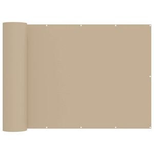 vidaXL Balkon Privacy Scherm 150 x 300 cm Stof met PU-coating Beige