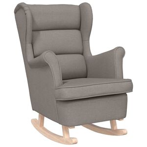 vidaXL Schommelstoel 74x90x102 cm stof taupe