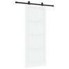 vidaXL Schuifdeur ORKDAL 83 x 211 cm Bewerkt hout Wit en zwart