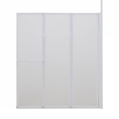 vidaXL Douche-/badwand L-vormig 4 panelen 120x70x137 cm