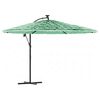vidaXL Parasol met stalen paal 269x269x235 cm groen