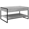 vidaXL Salontafel Grijs Sonoma 80 x 50 x 40 cm Bewerkt hout