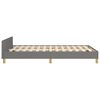 vidaXL Bedframe zonder matras 120x190 cm stof donkergrijs