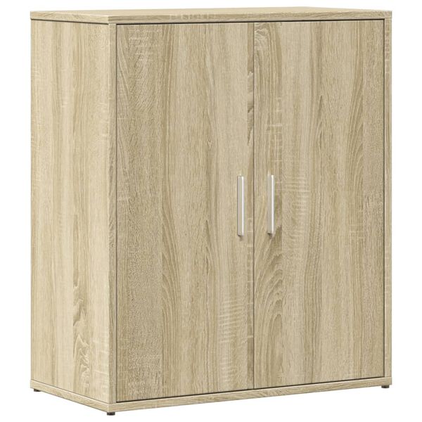 vidaXL Dressoirs 2 st 60x31x70 cm bewerkt hout sonoma eikenkleurig