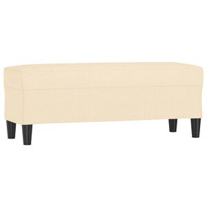 vidaXL Bankje 100x35x41 cm stof cr&egrave;mekleurig