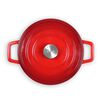Livoo Braadpan rond 4 L 24 cm rood