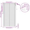 vidaXL Venetiaanse Blind Verstelbaar Zilvergrijs 213 x 110 cm PVC