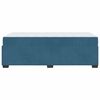 vidaXL Bedframe met matras Donkerblauw 100 x 200 cm Stof