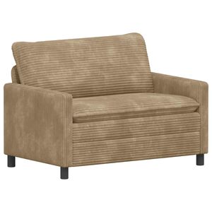 vidaXL Bank Taupe 126 x 81 x 87,5 cm Polyester