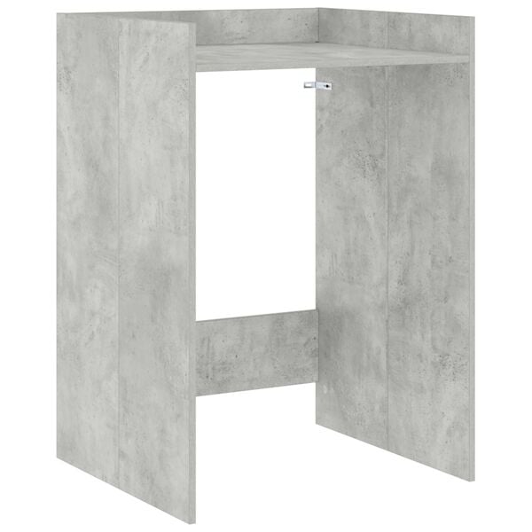 vidaXL Wasmachinekast met opslag Beton 67,5 x 62 x 97 cm Bewerkt hout