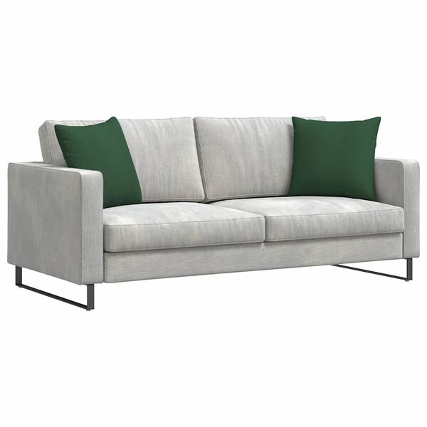 vidaXL Sofa Kussens 2 stuks Donkergroen 45 x 45 cm Cordstof
