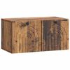vidaXL Wandbeugel TV-kast Oud hout 59,5 x 31 x 30 cm Bewerkt hout