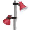 vidaXL Vloerlamp 25 W E27 25x25x90/140 cm verweerd rood