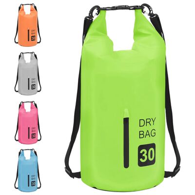 vidaXL Drybag met rits 30 L PVC groen