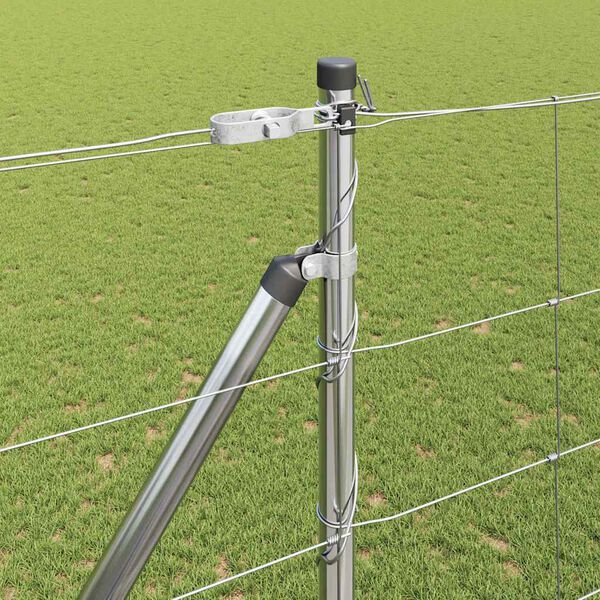 vidaXL Afrasteringspaal Gegalvaniseerd 25 x 1,6 m Staal