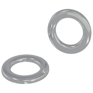 vidaXL Washers 2 st Zilver 10 x 10 x 0,8 mm IJzer