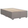 vidaXL Boxspring met matras stof taupe 120x190 cm