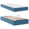 vidaXL Opbergbed met matras met matras Donkerblauw 90 x 200 cm Fluweel
