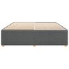 vidaXL Bedframe zonder matras stof donkergrijs 200x200 cm