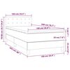 vidaXL Boxspring met matras fluweel donkergroen 100x200 cm