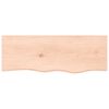 vidaXL Wandschap 80x30x(2-4) cm onbehandeld massief eikenhout