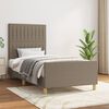 vidaXL Bedframe zonder matras 90x190 cm stof taupe