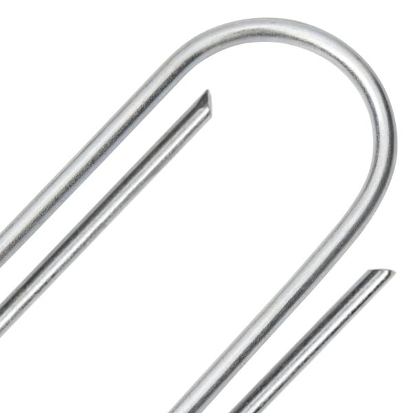 vidaXL Grondharingen 25 st U-vormig 15x3,5 cm gegalvaniseerd staal