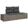 vidaXL Tuin Sofa Set 6 pcs Grijs poly rattan