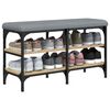 vidaXL Schoenenbank 82x32x47 cm bewerkt hout sonoma eikenkleurig