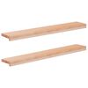 vidaXL Raamkozijnen 2 st Naturel 100 x 15 x 2 cm Massief beukenhout