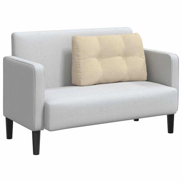 vidaXL Rugkussen Cr&egrave;me 80 x 24 x 50 cm Stof