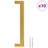 vidaXL Handvatten 10 st 160 mm roestvrij staal goudkleurig